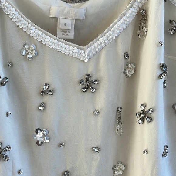 J. Crew Collection Sequins Embellished Beaded Silk Cami - Picture 6 of 11